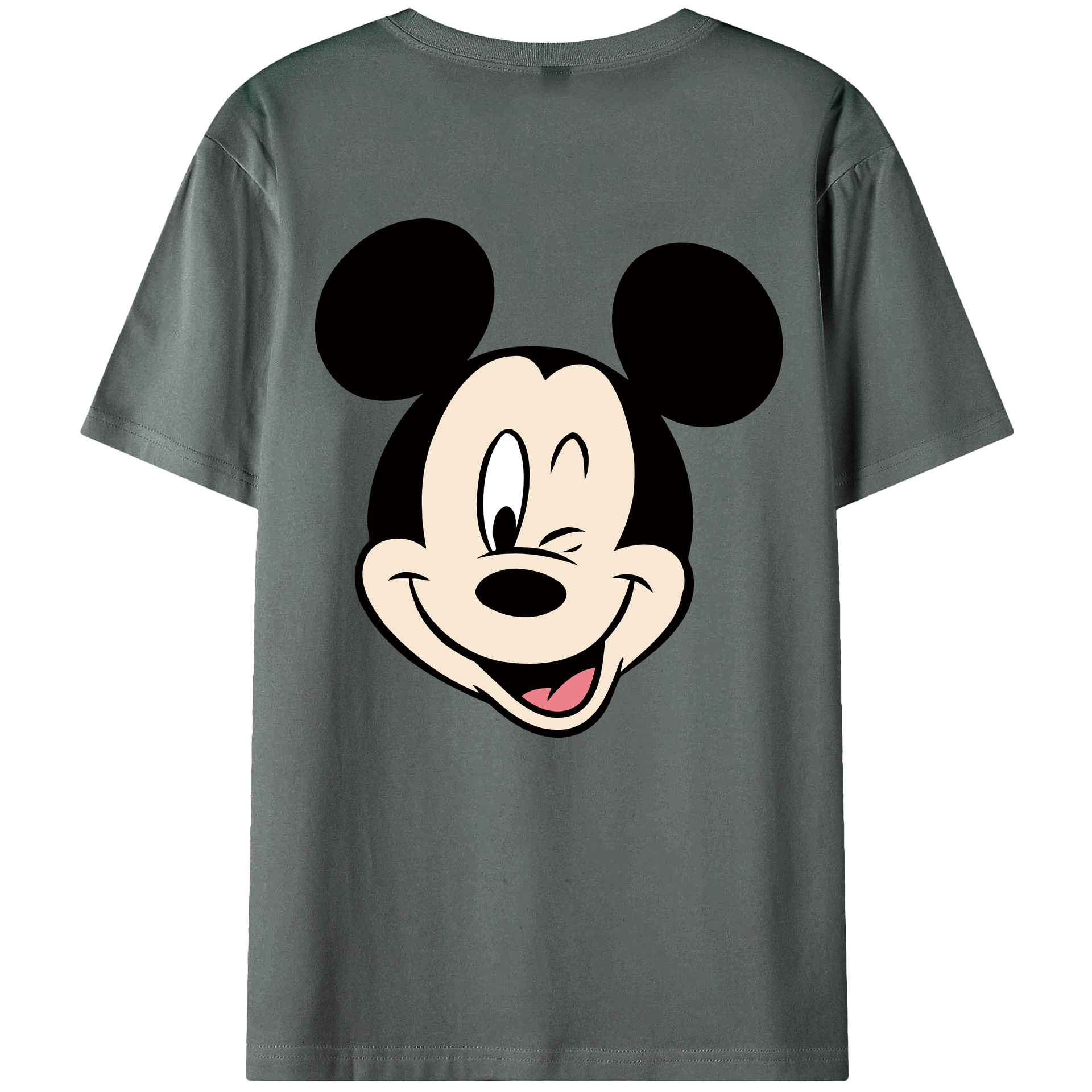 （画像用） ミッキーマウス Mickey Mouse 綿100％半袖Tシャツ（背面プリント）